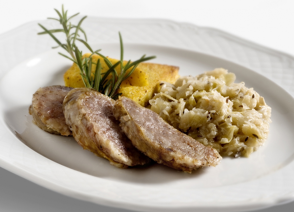 Cotechino di Sauris con i crauti