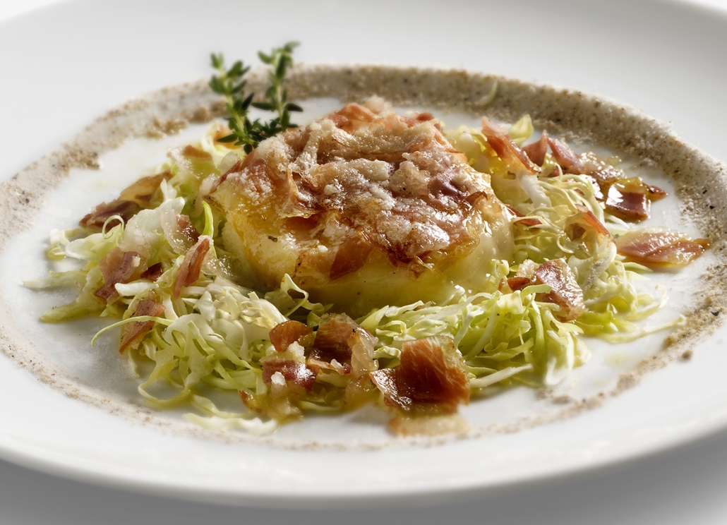 Crostino di polenta alla carnica