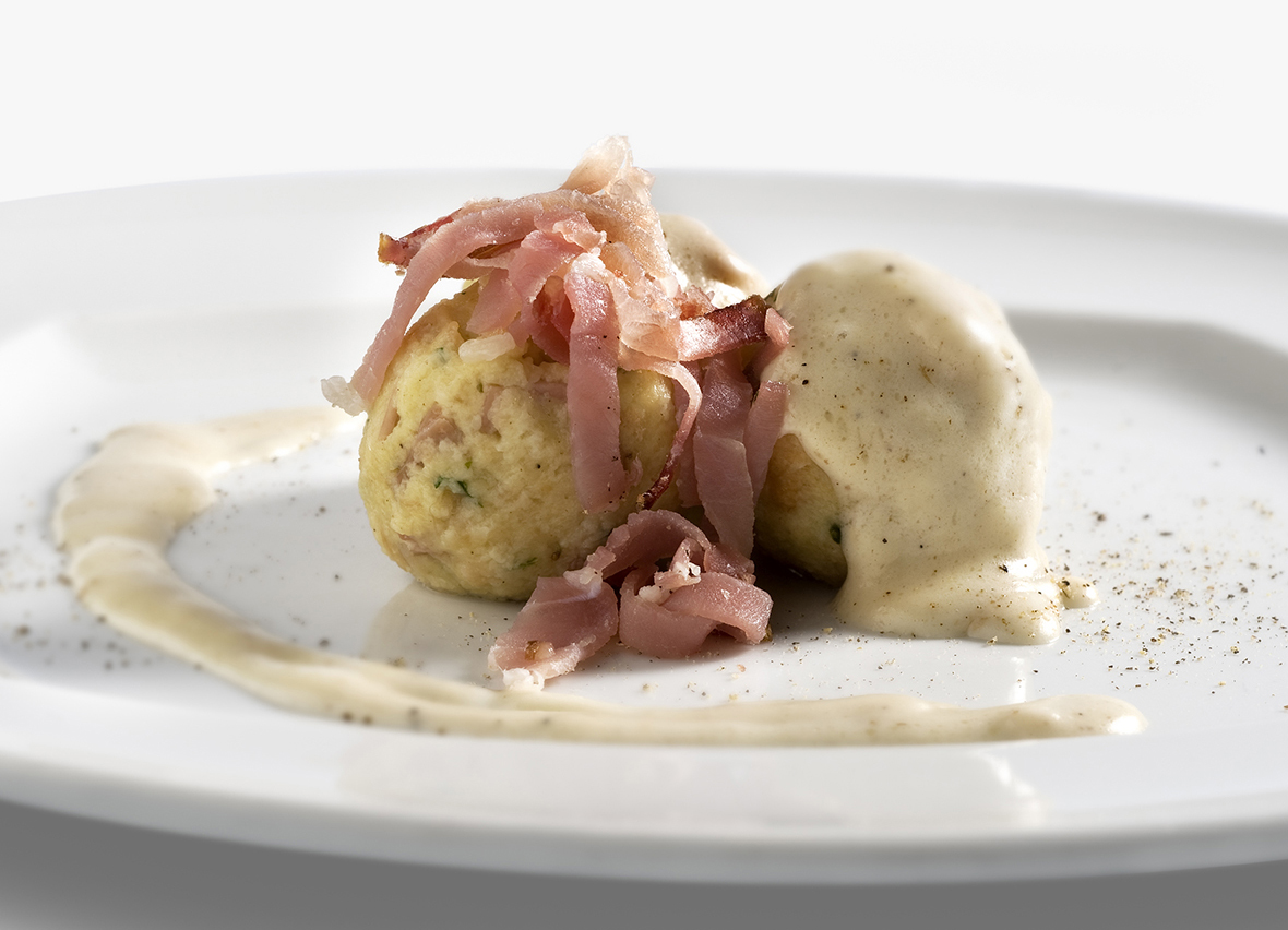 Gnocchi di pane allo speck Prosciuttificio Wolf Sauris